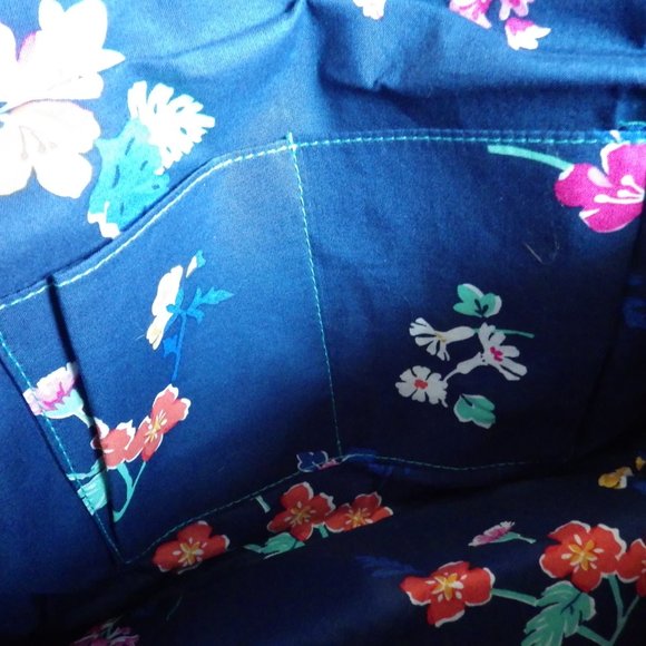 VERA BRADLEY Hadley On-the Go/Satchel Purse/ Microfiber/Shoulder Bag/ Teal Green - Picture 9 of 11